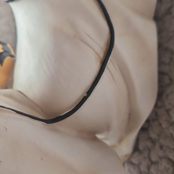 Halloween, Ghost With Pink Bow And Walking Ghost Dog W Pumpkin Figurine Pumpkin - Picture 5 of 8